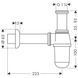 Сифон для раковины колбовый Hansgrohe 52053000 хром 21725 фото 2