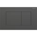SIGMA40 SQUARE смывающая клавиша для двойного смыва, черный хром/матовый, легко чистится 100338 фото 1