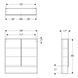 Пенал для ванной GEBERIT SELNOVA SQUARE 501.268.00.1, белый 80028 фото 2