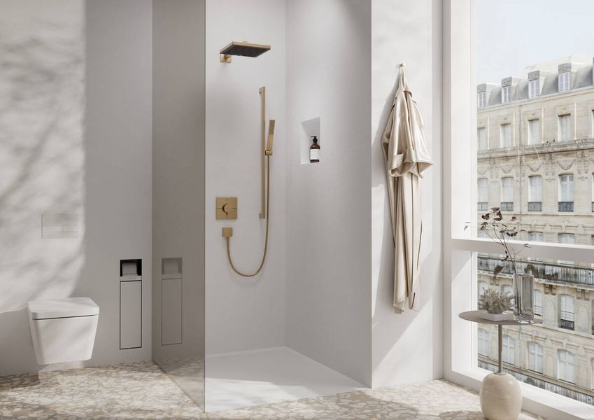SHOWERSELECT COMFORT E термостат для 2 потребителей, скрытый монтаж, цвет шлифованная бронза 93302 фото