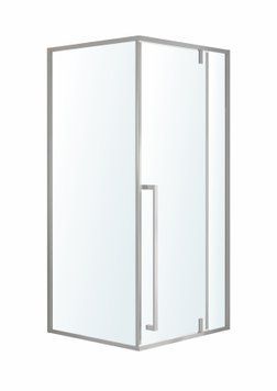 MORA 90-C душевая кабина 90*90*200 см квадратная, дверь распашная, профиль хром, стекло прозрачное 95085 фото