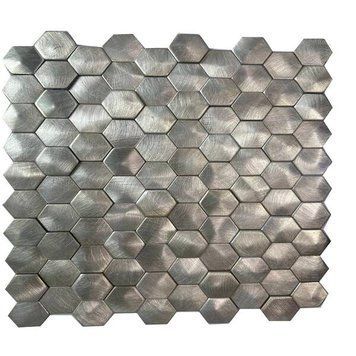 Мозаїка Mozaico de lux V-MOS VTH-602 Silver Metal 26х30 см 549479 фото