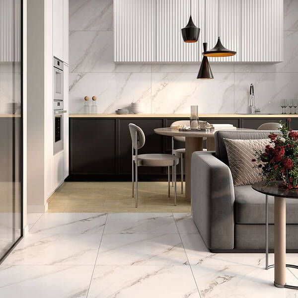 Керамогранит Cersanit Riviera White Satin Rect 59,8x119,8 см 598895 фото