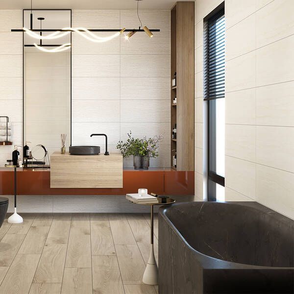 Плитка Ceramica Deseo Pris. Vein Easton Marfil 30x90 см 596533 фото