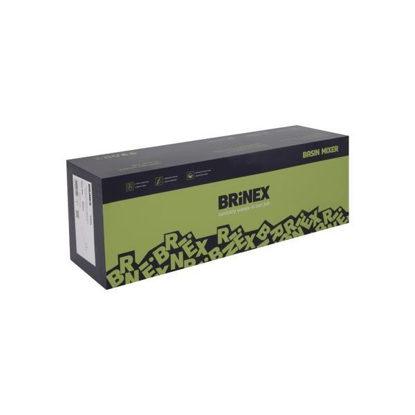 Смеситель для ванны Brinex Pure 005 с длинным поворотным изливом (с душевым гарнитуром) Nickel BRIPUR005NKL SD00053173 фото
