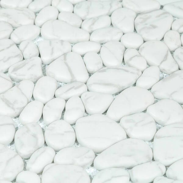 Мозаїка Mozaico De Lux V-Mos VL-425W White Stone Mosaic 28,5x28,5 см 404241 фото