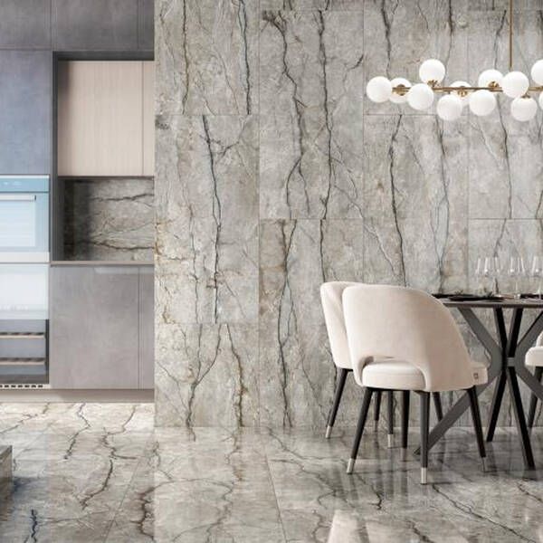 Керамограніт Інтеркерама Palladio сірий темний 6060 163 072/L 60х60 см 547964 фото