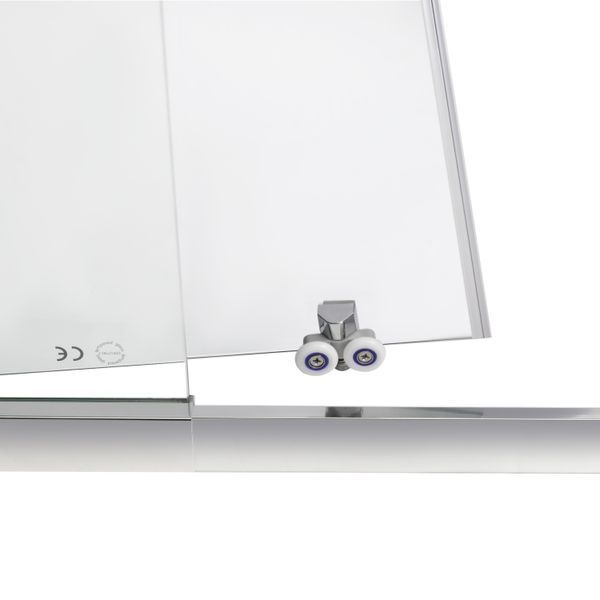 Душові двері в нішу Qtap Taurus CRM2012-13.C6 120-130x200 см, скло Clear 6 мм, покриття CalcLess SD00045297 фото