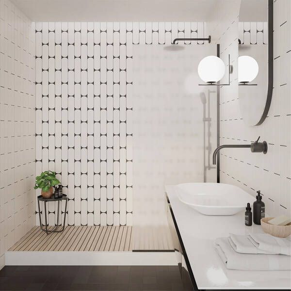 Плитка WOW 124915 Grace O White Matt 7,5х30 см 557643 фото