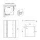 Душова кабіна Lidz Wawel SC90x90.SAT.LOW.GR, скло тон. 4 мм + Lidz Душовий піддон KAPIELKA ST90x90х14 SD00051442 фото 8