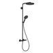Raindance Select S Душова система Showerpipe 240 1jet P, з термостатом, колір покриття матовий чорний 69796 фото 1