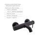Комплект для ванной Qtap Robin Black: Смесители QTROB3060102B+QTROB1060M102B+Держатель QT829910842854OB+Шланг QT054BL43074+Лейка QTRUC125BLM45776 SD00054258 фото 3
