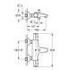 Grohtherm 800 Смеситель для ванны с темостатом 1/2, настенный монтаж. 47189 фото 2