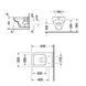 D-CODE Rimless унiтаз пiдвiсний 56,5*40*45см, в комплектi з сидiнням з автомат. закриванням 76058 фото 2