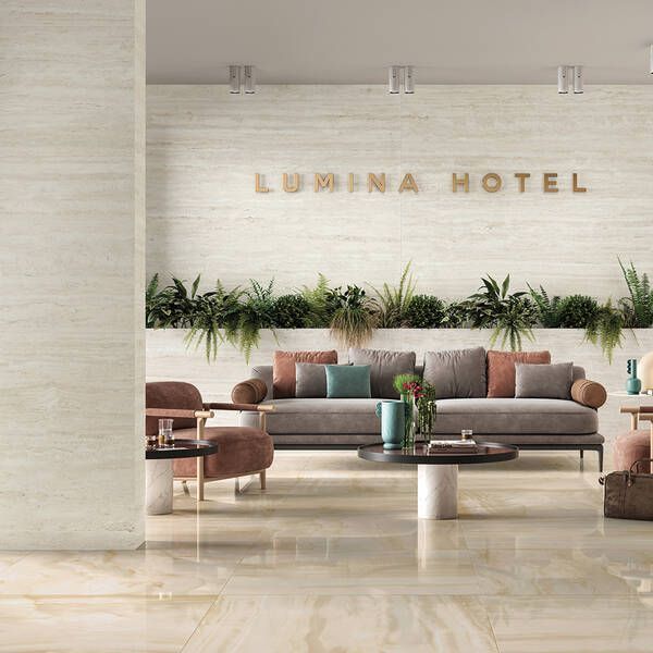 Керамограніт Mirage Elysian Travertino Pearly EY 10 NAT SQ 60x120 см 549075 фото
