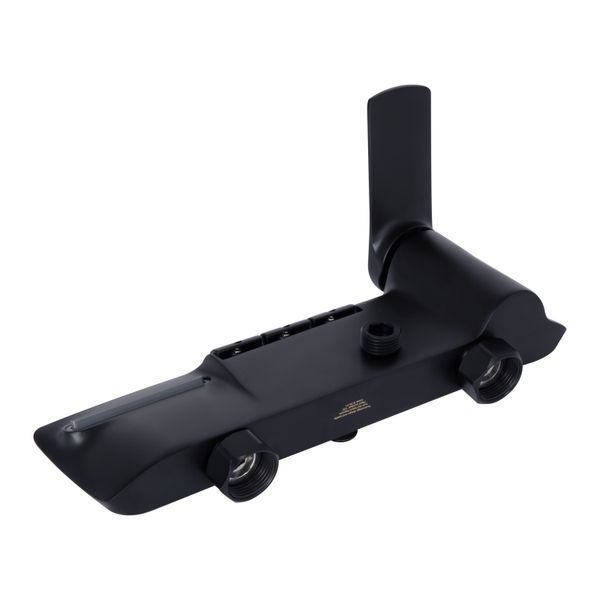 Душова система універсальна Qtap Slavonice на три споживачі (з виливом) QTSLA111BLM45906 Black Matt SD00052030 фото