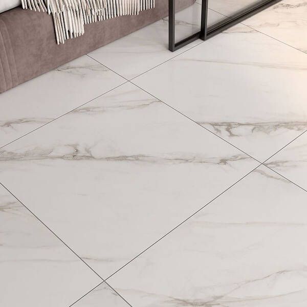 Керамограніт Cersanit Riviera White Satin Rect 59,8x59,8 см 598892 фото