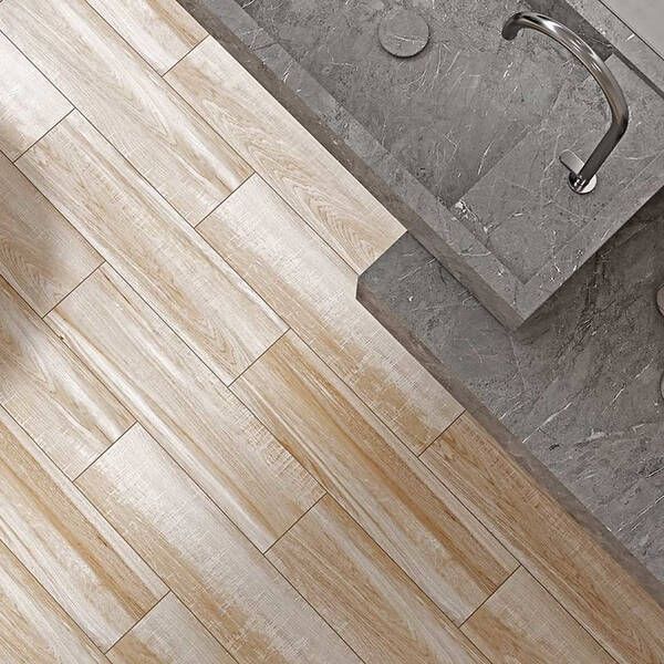 Керамограніт Cersanit Flaxwood Beige 18,5x59,8 см 563523 фото