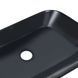 Комплект Qtap Scorpio: Раковина накладна прамокутна 550х390х120 мм Matt Black + Донний клапан PU03 SD00053422 фото 5