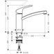 Змішувач для кухні Hansgrohe Focus E2 31806000 160689 фото 4