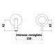 LIG007ST70 LIGHT Змішувач для раковини зі стіни, вилив 245 мм, steel looking (1 сорт) 464033 фото 3