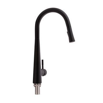 Смеситель для кухни Qtap Evicka с выдвижным изливом QTEVI9135103UB Black Matt SD00042268 фото