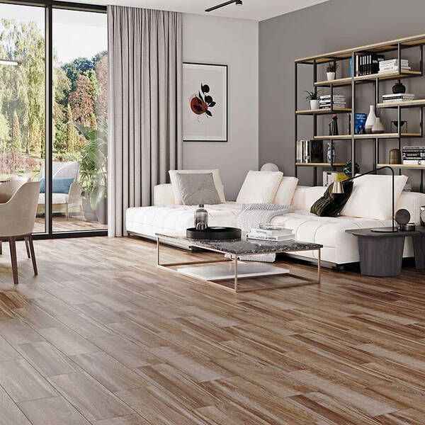 Керамогранит Cersanit Flaxwood Brown 18,5x59,8 см 563527 фото