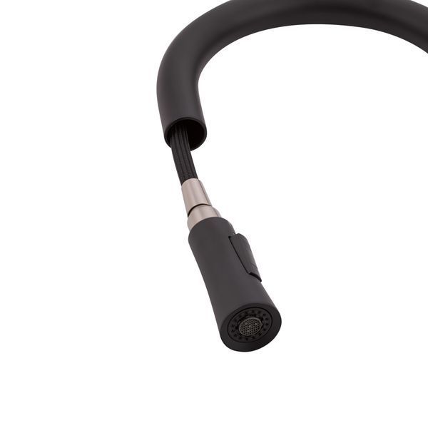 Смеситель для кухни Qtap Evicka с выдвижным изливом QTEVI9135103UB Black Matt SD00042268 фото