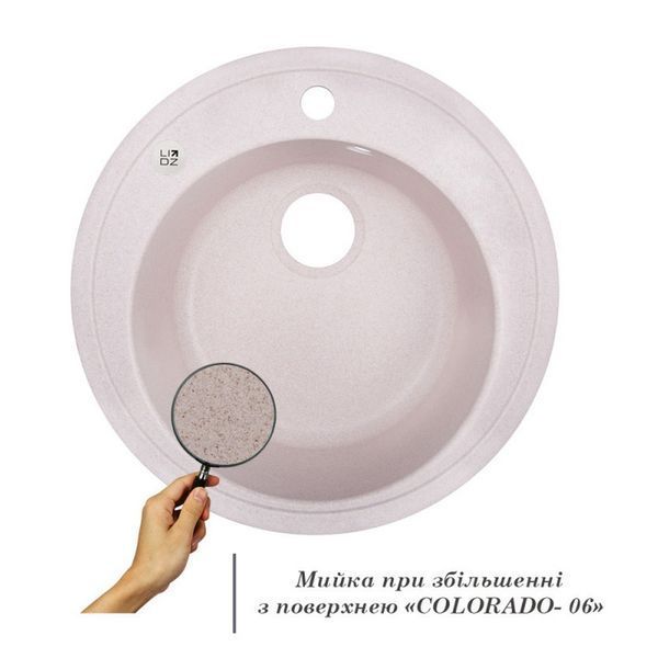 Кухонная мойка Lidz D510/200 COL-06 (LIDZCOL06D510200) SD00039817 фото