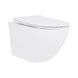 Унітаз підвісний Jay Rimless 485&times;360&times;320 мм, White, з сидінням Slim Duroplast/ Soft-close/ Quick Relase QT07335177RW Qtap SD00054231 фото 1