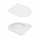 Унітаз підвісний Jay Rimless 485&times;360&times;320 мм, White, з сидінням Slim Duroplast/ Soft-close/ Quick Relase QT07335177RW Qtap SD00054231 фото 6
