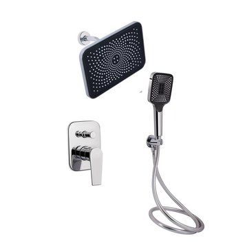 Комплект для душа Qtap Stenava Chrome: Смеситель QTST6245102DC + Лейки (QTRUC125CRM45954,QTHLA107CRM45784) + Шланг QTHADPVC200C + QTCRMBH130 SD00053671 фото