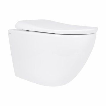 Унитаз подвесной Qtap Robin ML Ultra Quiet 490&times;365&times;325 мм, с сиденьем Soft-close MagLock, White QTROBML26W49621 SD00055745 фото