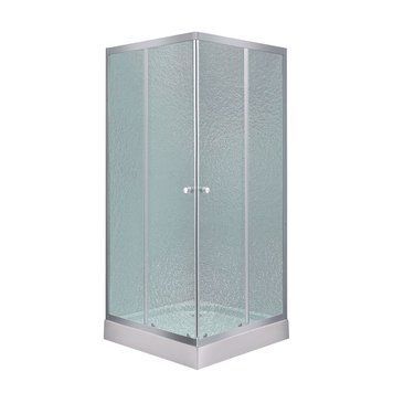 Lidz Wawel SC80x80.SAT.LOW.FR Душевая кабина квадратная, стекло Frost 4 мм + Lidz Душевой поддон KAPIELKA ST80x80х14 SD00051443 фото