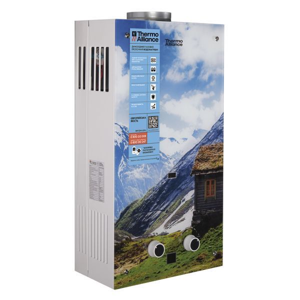 Колонка газовая дымоходная Thermo Alliance JSD20-10GC 10 л панель из стекла с рисунком горы SD00031247 фото