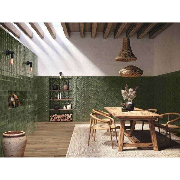 Плитка APE Ceramica SEVILLE Green 6,5x20 см 535465 фото