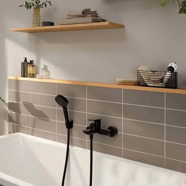 Смеситель для ванны Hansgrohe Rebris E 72450670 черный матовый 530386 фото