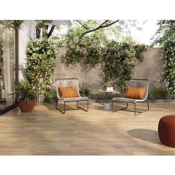 Керамограніт Cersanit Sensewood Beige** 18,5x59,8 см 563532 фото