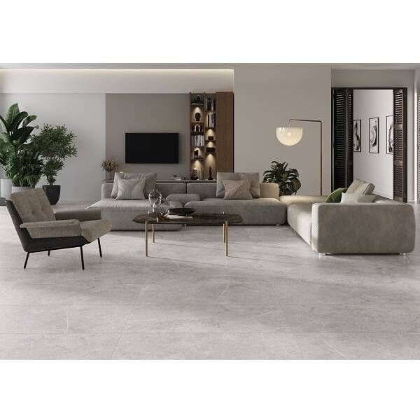 Керамограніт Ceramika Gres Gres Viper White Rect 59,7х119,7 см 583114 фото