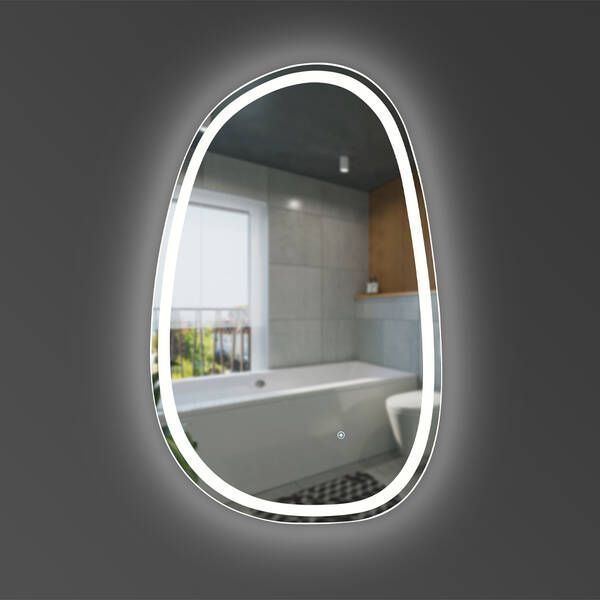 Зеркало Devit Style 5416090 Асимметричное зеркало с LED подсветкой и тачсенсором 628x928 мм. 542838 фото