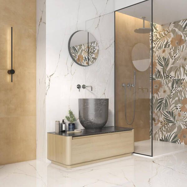 Керамограніт Pamesa Cr.Torano Dorado (FAM052 / Compacglass) 120x280 см 557543 фото