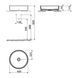 Раковина Creavit Loop Round LP145-00CG00E-0000 45 см цвет Cool Grey 603021 фото 3
