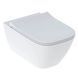 Унітаз підвісний Geberit Smyle Square 500.685.01.1 Rimfree, із сидінням Soft Close (Sandwich) 535594 фото 1