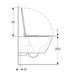 Унітаз підвісний Geberit Smyle Square 500.685.01.1 Rimfree, із сидінням Soft Close (Sandwich) 535594 фото 5