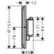 15554670 HG ShowerSelect Comfort S Зовнішня частина термостата на 2 споживачі, чорний матовий (1 сорт) 539569 фото 2