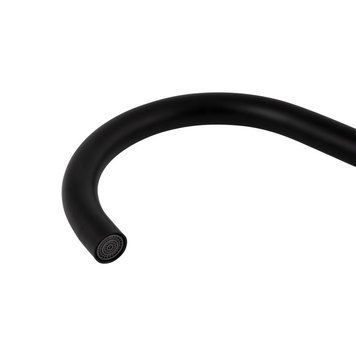 Смеситель для кухни Brinex Pure 015F U-образный Black Matt BRIPUR015FBLM SD00053177 фото