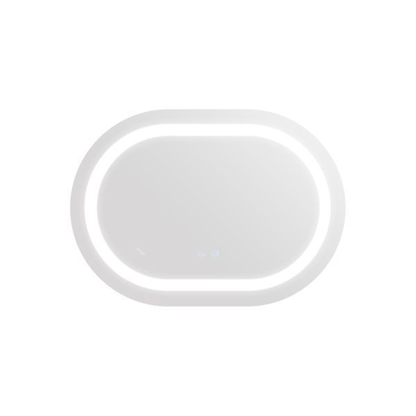 Зеркало Qtap Gemini 500х700 с LED-подсветкой Touch, с антизапотеванием, с диммером, рег. темп. цвета (3000-6500K) QT2578R5070 SD00052316 фото