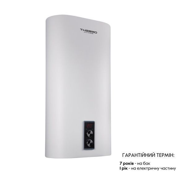 Водонагрівач електричний Thermo Alliance 100 л плоский вертикальний, мокрий ТЕН 2 кВт (0,8+1,2) DT100V20G(PD)/2 SD00046738 фото