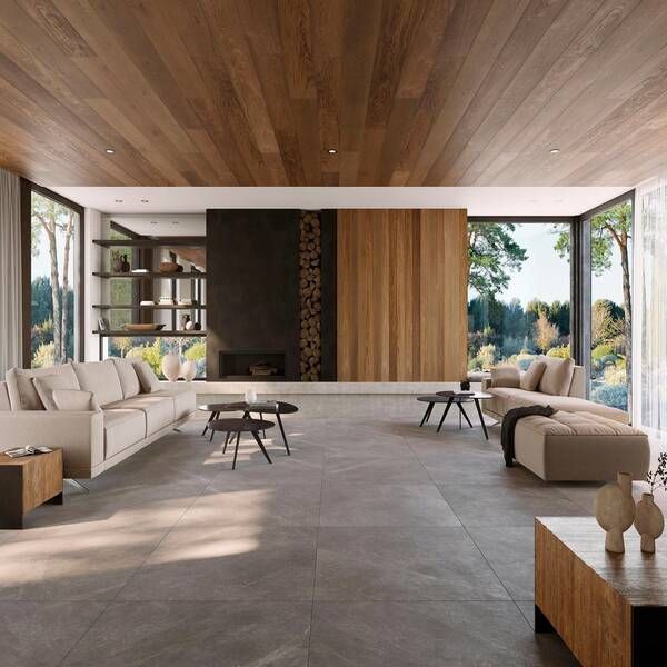 Плитка Porcelanosa Mystic Grey 59,6x150 см 543180 фото