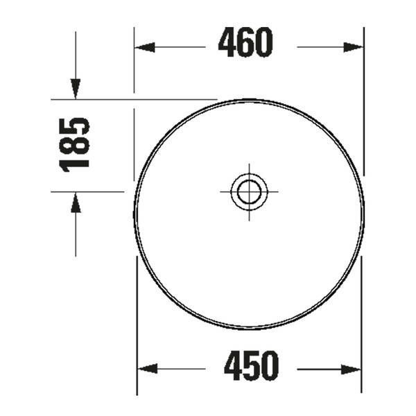 Раковина Duravit Vitrium 266146HB79 46 см синій матовий 552937 фото